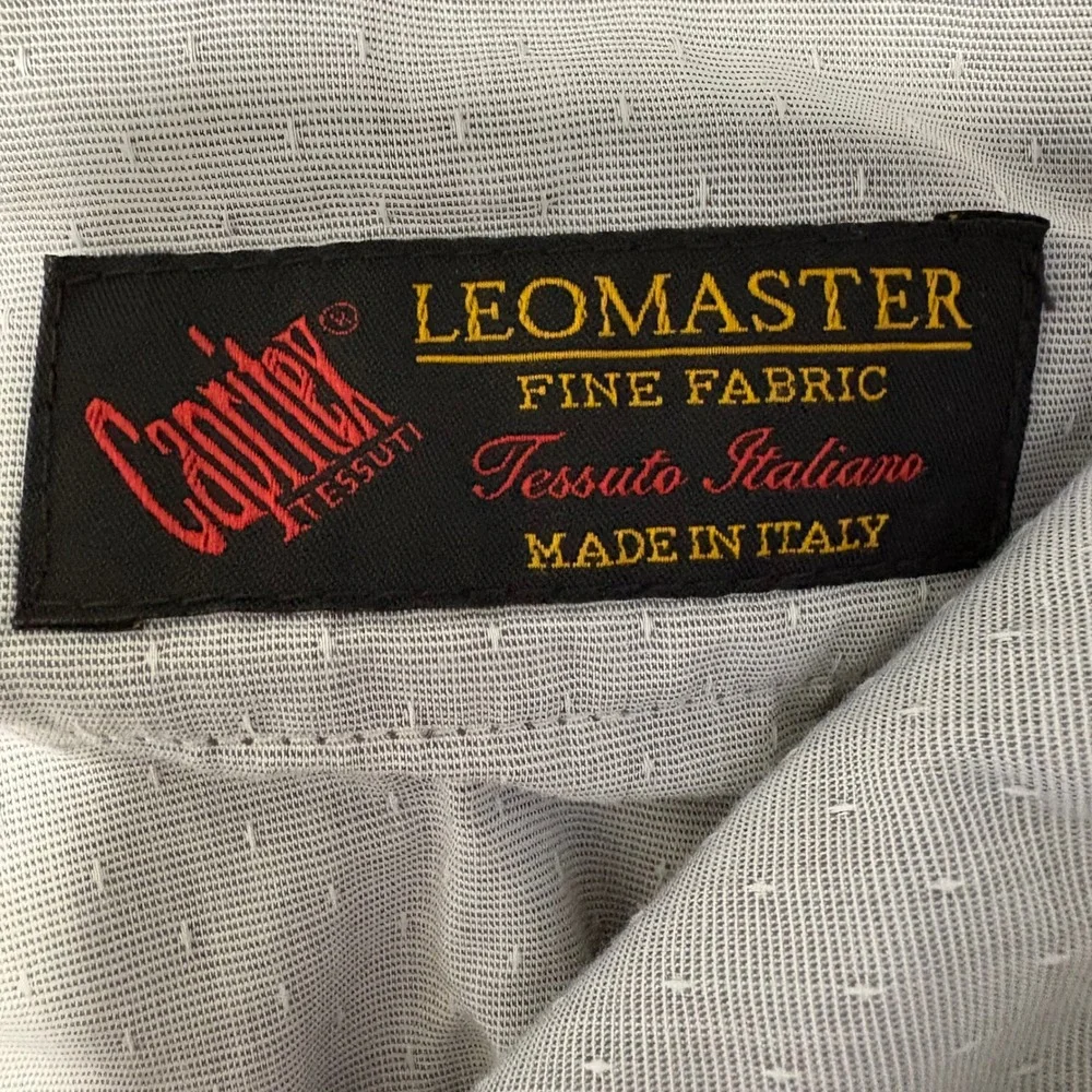Joseph Abboud Dress Pants Mens 42x28 Tan 100% Linen Leomaster Italian Fabric